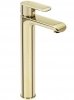 REA - Bateria umywalkowa BLOOM Gold Złota Wysoka